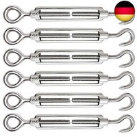 6 StüCk M5 Seilspanner Edelstahl 304 Spannschloss Drahtspanner Verstellbare