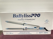 BaBylissPRO Nano Titanium Prima3000 1 " Ionic Flat Iron  BNT3000TUC Unused