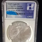 U.S. Mint American Silver Eagle 2024(P) First Star Privy 1 oz .999 NGC