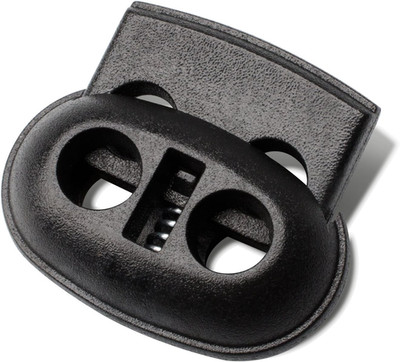 DYZD Plastic Cord Locks Spring Toggle Stopper Double Hole Cord Locks for Drawstr