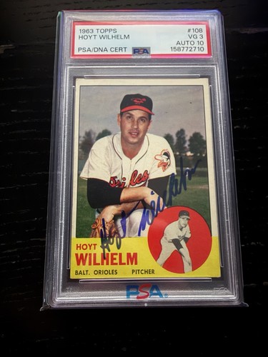 1963 Topps Hoyt Wilhelm #108 card