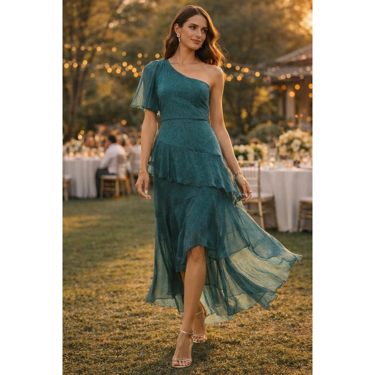 Chiffon One Shoulder Dresses for Women for sale | eBay