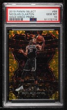 2019 Select Concourse Hybrid Gold Disco Prizm 2/10 Nic Claxton #59 PSA 10 01su