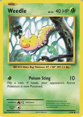 Weedle Common XY - Evolutions 5/108 NM