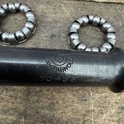 Vintage Campagnolo 70-SS Bottom Bracket Axle 70mm Ofmega Cups