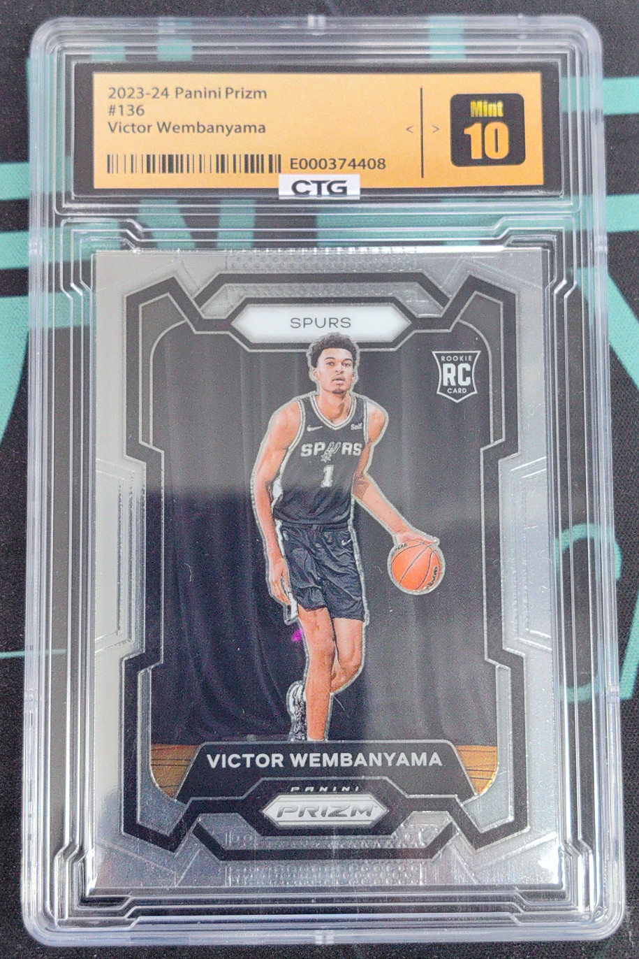 2023-24 Panini Prizm Victor Wembanyama #136 Spurs CTG 10