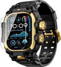 Rugged Case with Band Compatible for Apple Watch Ultra 3/2/1 49Mm, Men Military