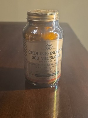 Solgar Choline Inositol Capsules 500mg, 100-Pack, Vegetable-based