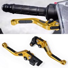 Motorcycle Brake Clutch Levers Handlebar Control Lever Adjustable Carbon Gold