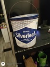 Swift's Silverleaf Pure Lard 8 lb Advertising Tin Pail w/ Handle Blue/White — photo 1