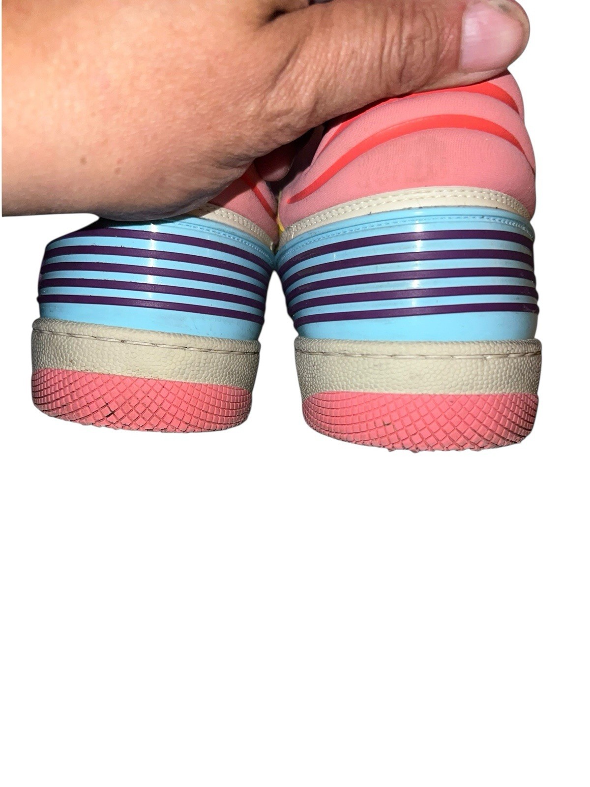 Gucci Basket Aged Fabric Athleisure Shoes Women's Pink Size EU38 thumbnail 4