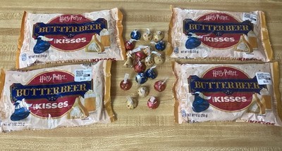 Hershey s Harry Potter Butterbeer Butterscotch Carmel Kisses NEW 4-9oz Bags