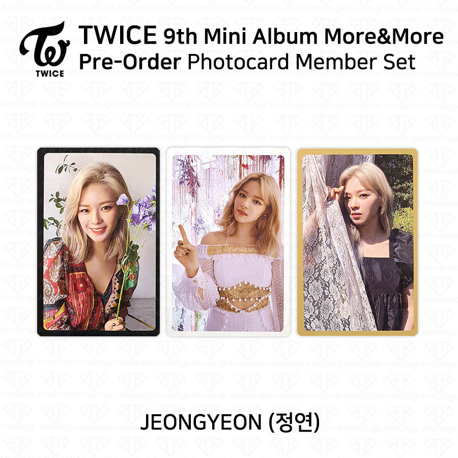 TWICE 9th Mini Album More And More Pre-Order Official Photocard K