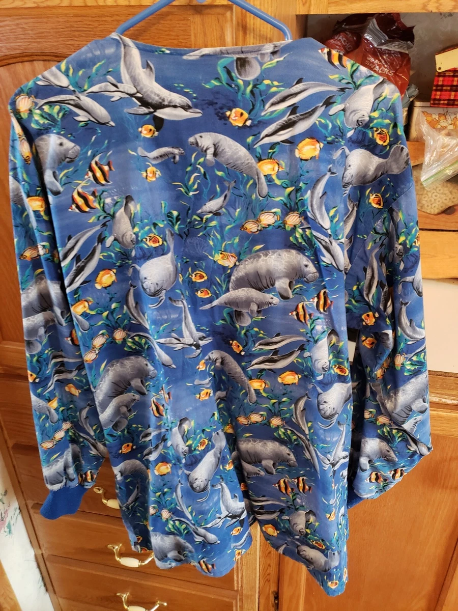 Scrubs Lab Coat Jacket Med? Or large? Manatees 