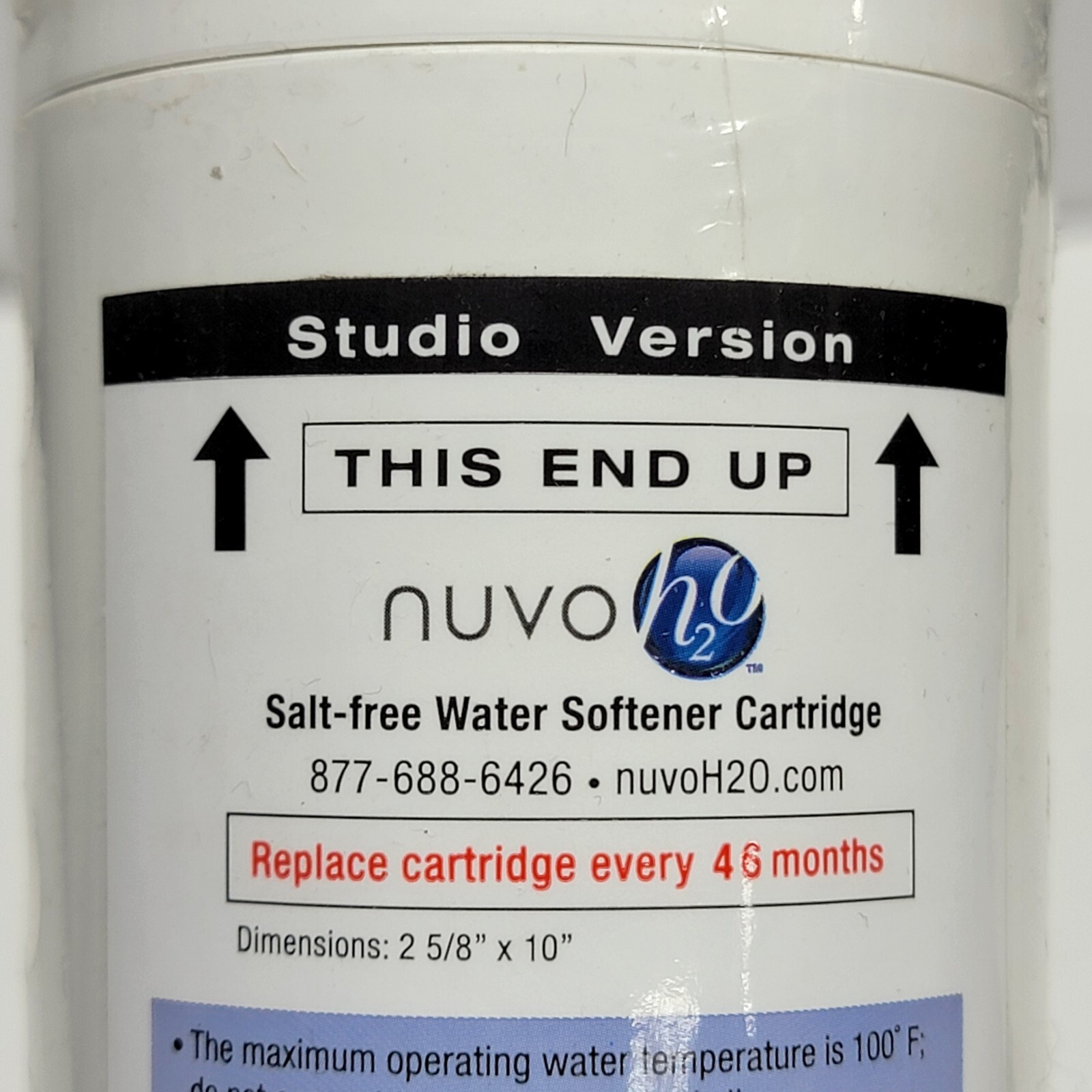NUVO H20 Water Filter Studio Version SHP25161 Cartridge Replacement