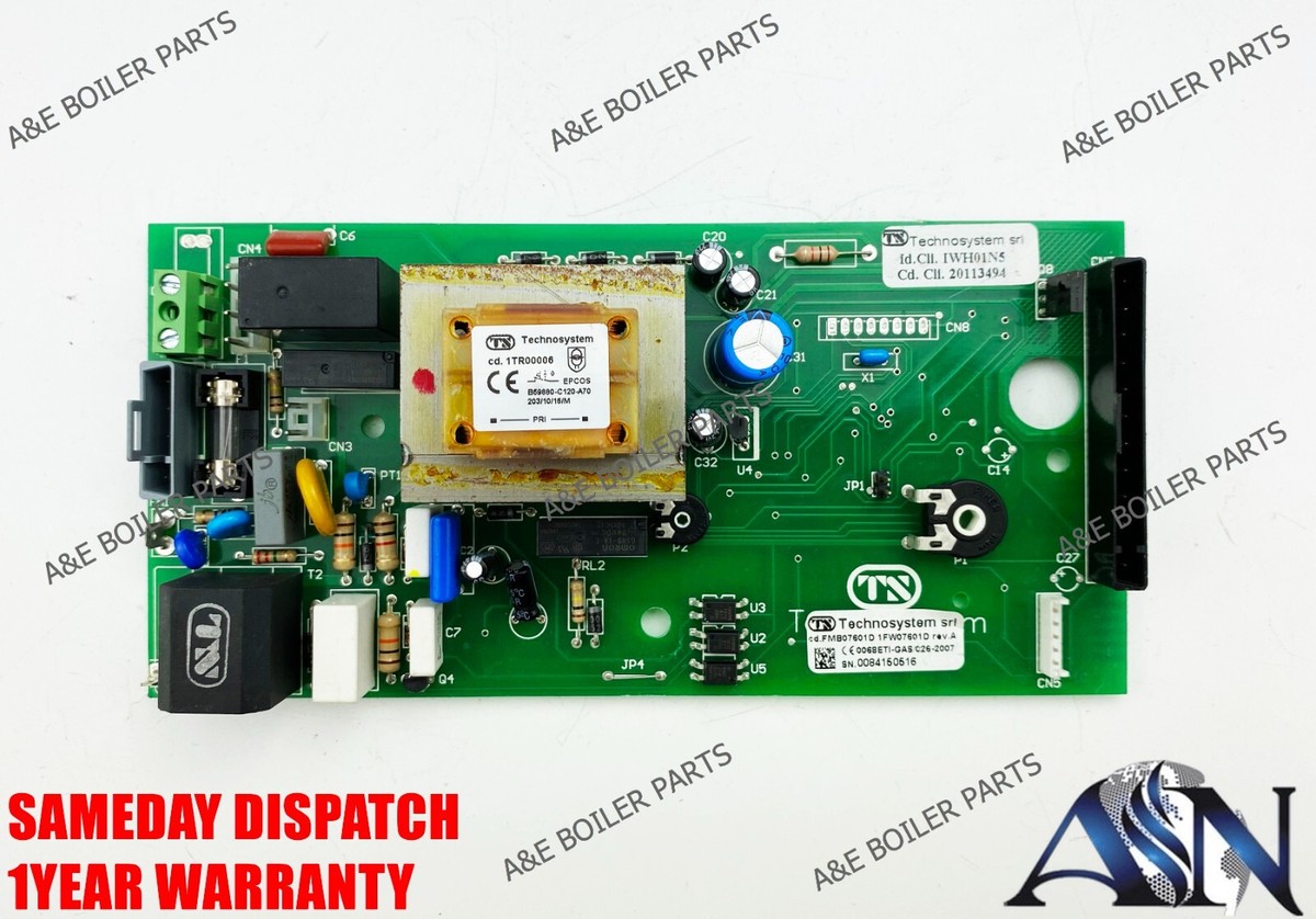 VOKERA AQUANOVA 17 WATER HEATER PCB 20028963 REPLACES 10028996 10024554