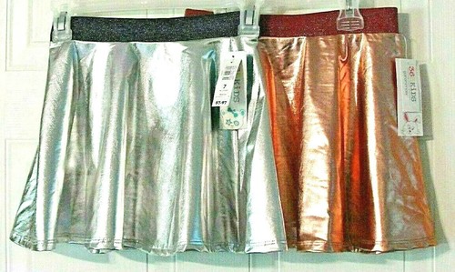 Skirt Metallic Pink/Silver Full Dance Wear Costume Poodle Skirt Play Everyday - Picture 2 of 13