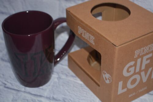 Victoria's Secret PINK KERAMIK KAFFEE TEE LATTE BECHER TASSE 16,9 Unzen LILA WEIN RUBIN - Bild 4 von 9