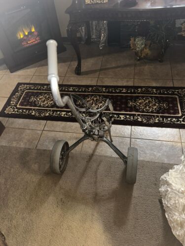 Vintage Browning Bag Boy Automatic Aluminum Golf Caddy Collapsible Pull Cart USA - Picture 2 of 9