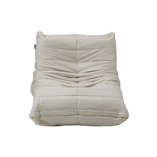 Oikiture 2X Floor Sofa Lounge Caterpillar Lazy Couch Single Pouffe Beige - Picture 7 of 7