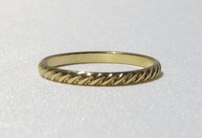 Pattern Ring, Thick Gold Ring, Gold Ring, 14k Gold Filled Ring, Gold Stack Ring