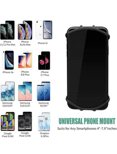 New! Newppon Bike & Motorcycle Phone Mount Universal Silicone Cellphone Holder - Picture 6 of 6