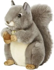 Aurora - Miyoni - 8" Grey Squirrel Realistic Stuffed Animal