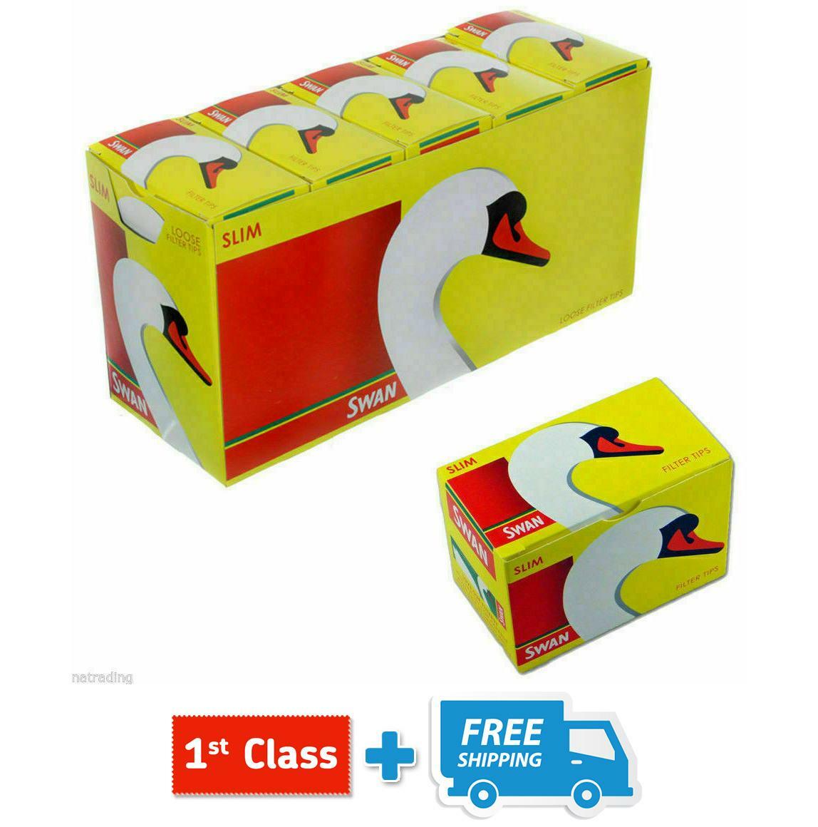 5 10 20 40 SWAN SLIM FILTER TIPS LOOSE SMOKING FILTER TIPS SLIMLINE