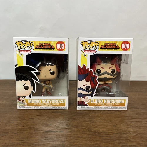 Funko Pop! : My Hero Academia - Eijiro Kirishima #606 Momo Yaoyorozu #605
