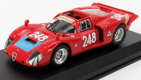 Best Model 1/43 Alfa Romeo 33.2 248 Targa Florio 1969 Pinto Modellino Statico-image