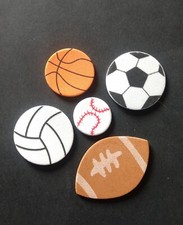 Sports Ball Embellishments 126pc Set