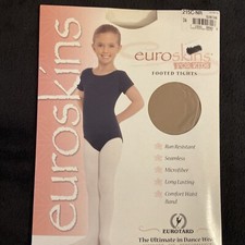 Euroskins Footed Tights 215C-NR Suntan Eurotard S/M Girls Kids