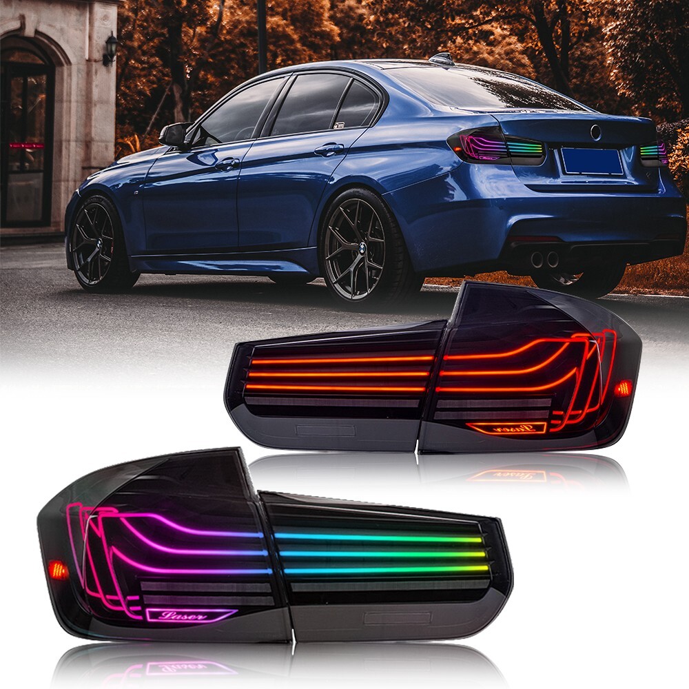 LED Tail Lights RGB For 2013-2018 BMW 3 Series F30 F35 F80 Rear