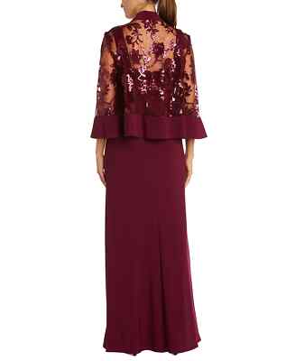 r&m collection sequin jacket dress Short Plus Size Dress Jacket Set R&M Richards 1873W