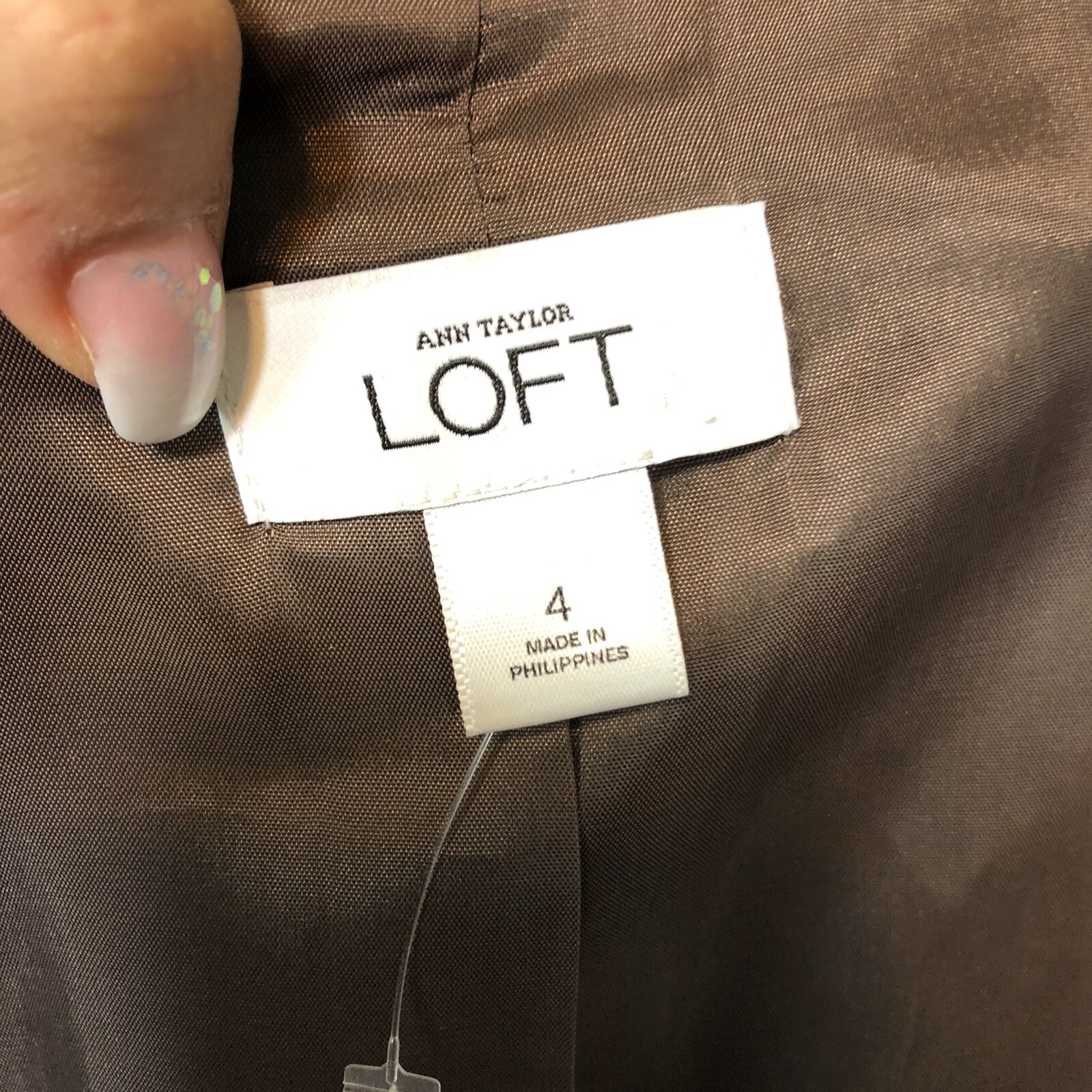 Loft Brown Single Button Formal Jacket Womens Siz… - image 11