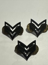 Lot Of 3 Army Sergeant Pins Vintage Black Made In USA