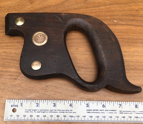WARRANTED SUPERIOR 1 MAN CROSS CUT LOGGING SAW REAR D HANDLE WITH 3 SAW BUTTONS