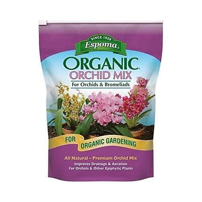 Espoma Organic Orchid Mix for Orchids & Bromeliads, 4qt