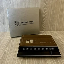 Vintage Park Sherman Cocktail Mixer’s Index Mid Century Modern 1966 EXCELLENT