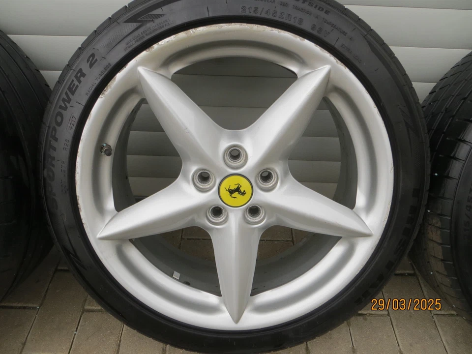 18 Zoll original Ferrari Modena 360 Sommerräder 164173 164175 6mm Alufelgen - Bild 3 von 4
