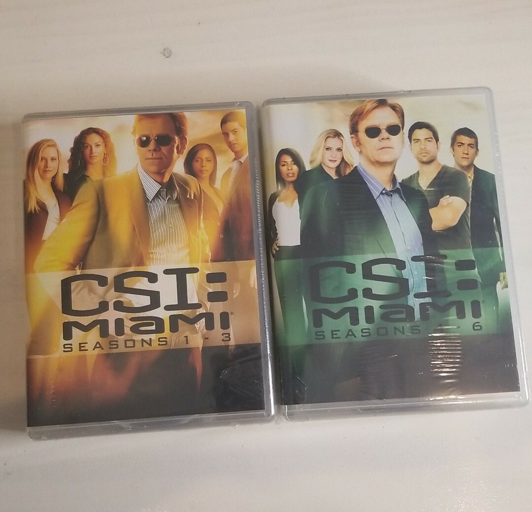 CSI: Miami Seasons 1-6 (DVD) both factory sealed ◇ Buy 2 Get 1