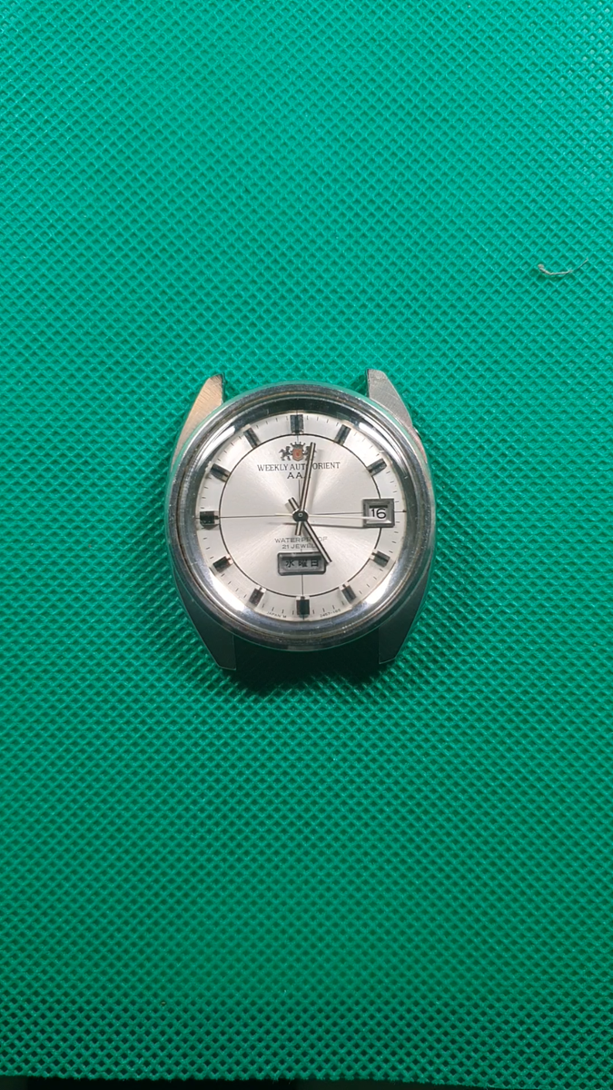 JDM VINTAGE WEEKLY AUTO ORIENT AAA 21 JEWELS KANJI DAYS JAPAN