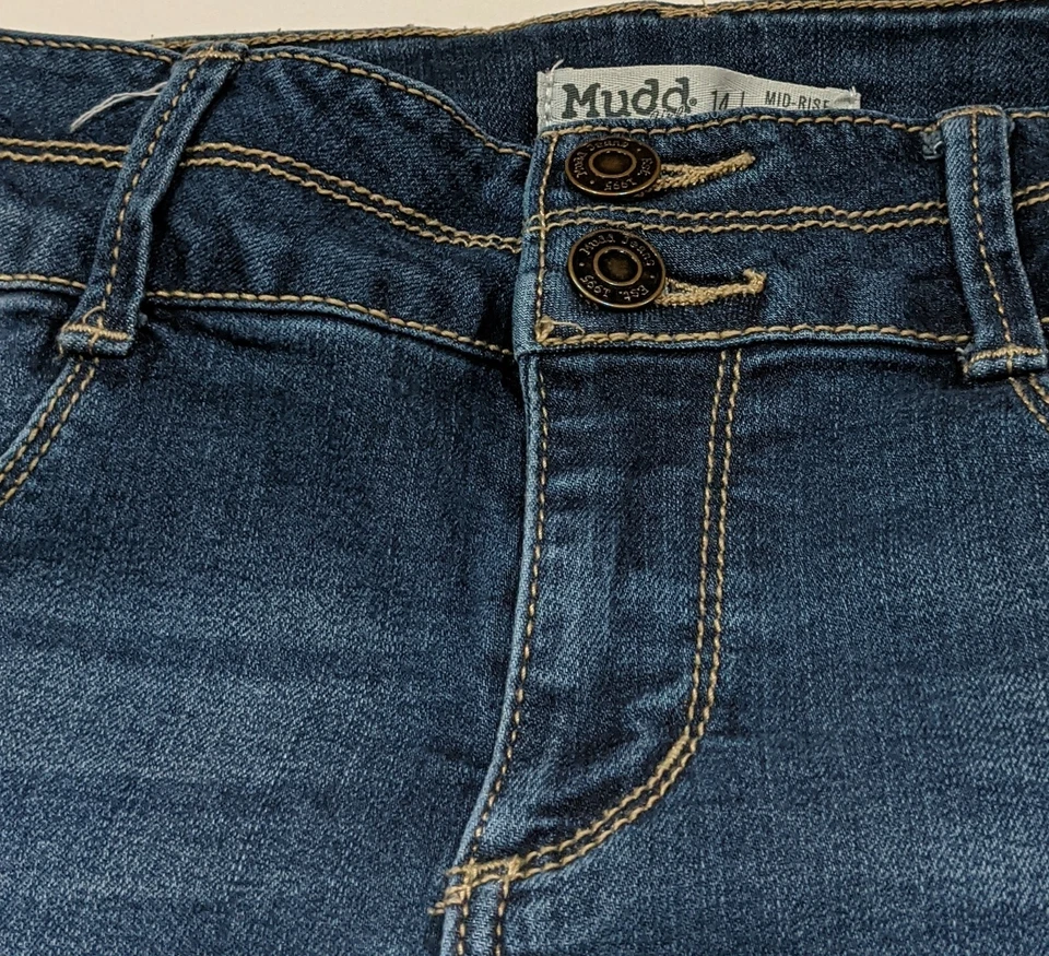Mudd girls blue jeans pants size 14 - Image 2 of 4
