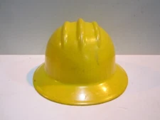 Vintage Yellow E.D. Ed Bullard Full Brim Hard Boiled Hard Hat (6-1/2 to 7)