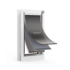 Baboni 3-Flaps Pet Door for Interior and Exterior Doors, Steel Frame and Tele...