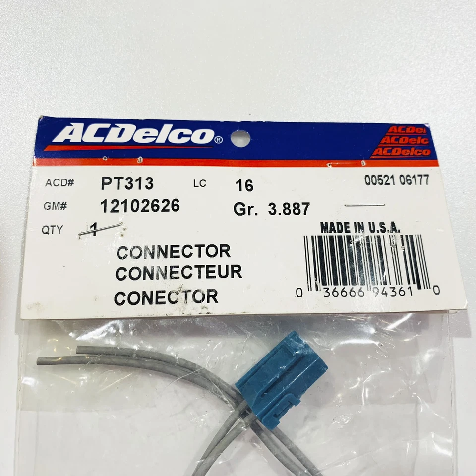 Conector de interruptor de ventilador de refrigeración ACDELCO para Buick Cadillac Chevy GMC Hummer Pontiac Foto 3 de 4