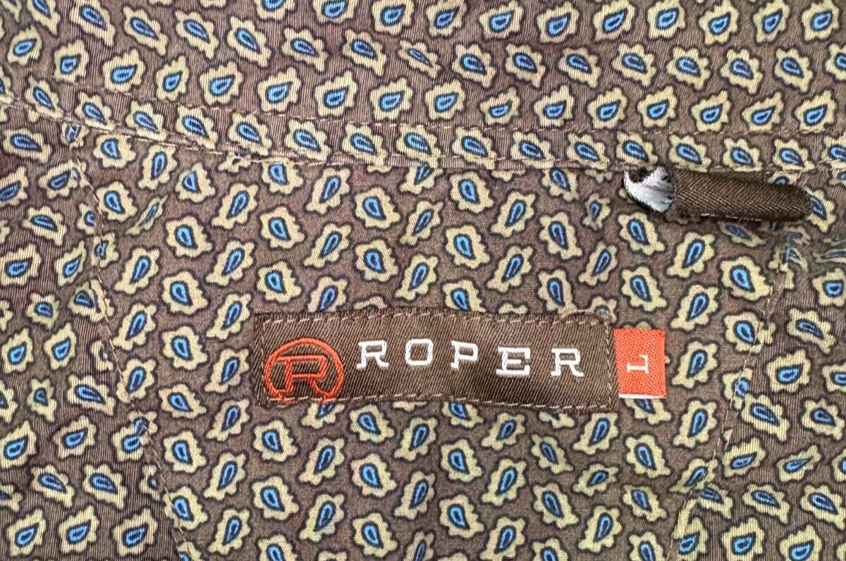 Roper Button-Up Long-Sleeved Patterned Shirt Size… - image 2