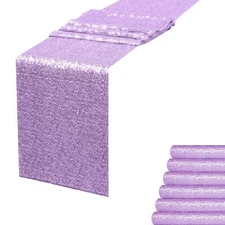 Lavender Sequin Table Runner 12 X 108 Inch Pack Of 6 Sequin Rectangle Table Runn