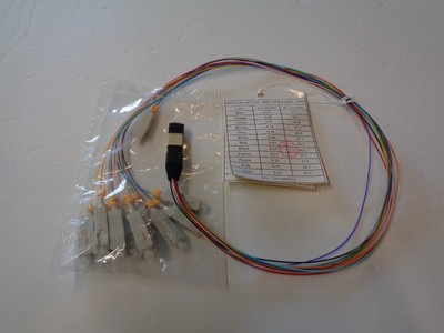 .6 Meter MPO/UPC to 12 SC Type B Breakout Fiber Optic Cable MM Fiber Patch Cord