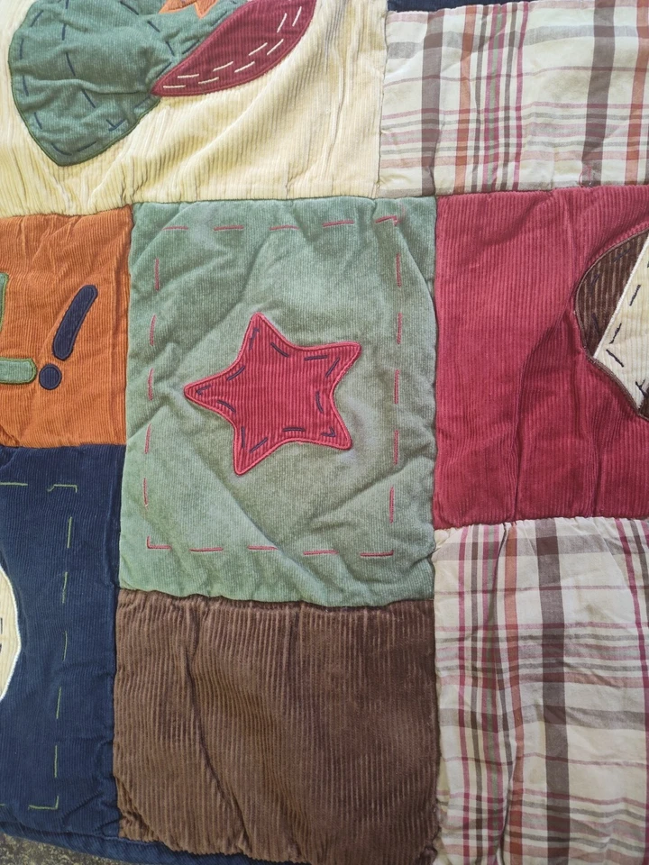 Edredón de cuna NoJo My Little MVP deportes béisbol fútbol niño 33" X 41" Foto 3 de 4